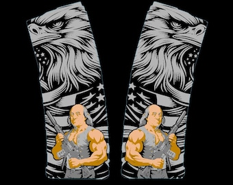 Swole Franklin PMAG Design – LightBurn File – Digital Download for Laser Engraving