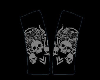 Skull and Crows PMAG Design – LightBurn File – Digital Download for Laser Engraving