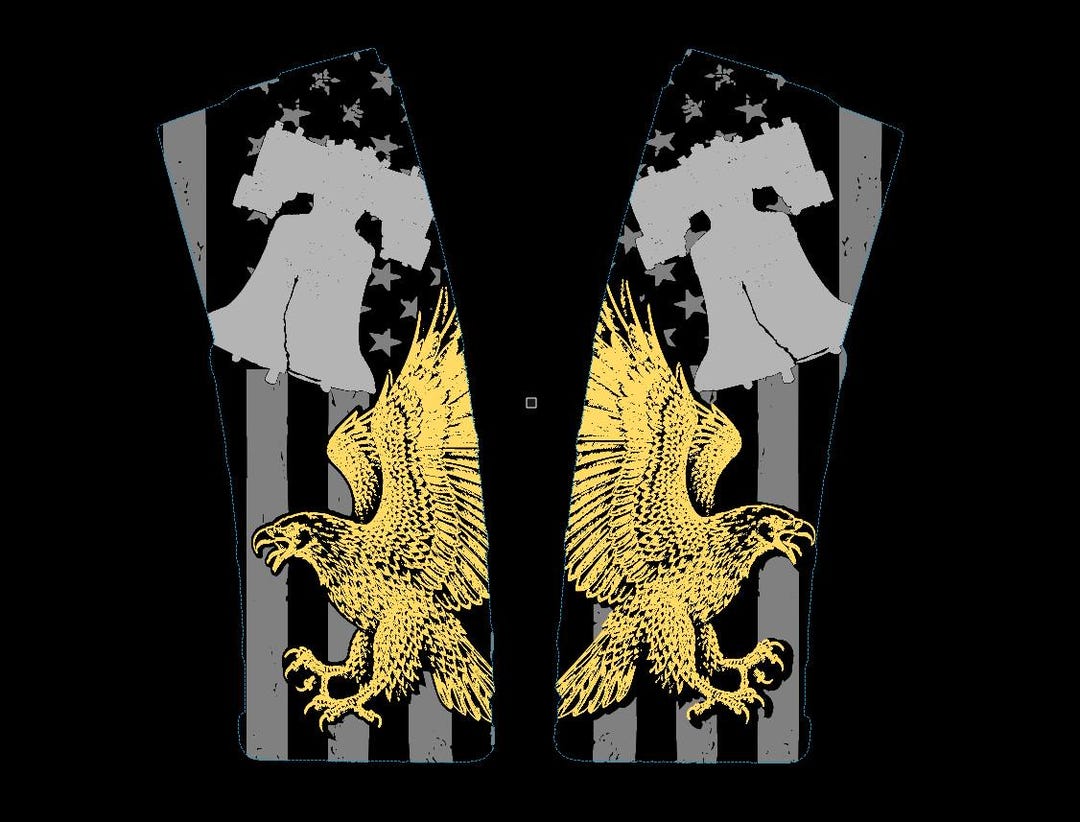 Patrioc Bell Ringer Freedom Ringer PMAG Engraving Design | Lightburn File | Liberty Bell ...