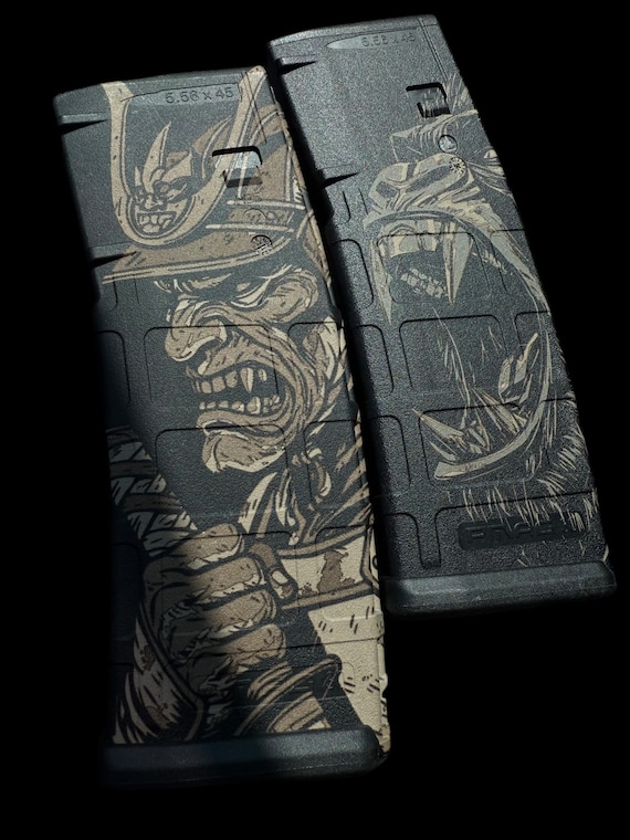 Samurai Warrior PMAG Wrap | Fiber Laser Engraving File | Tactical