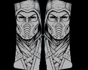 Cryo Warrior PMAG Engraving Design | LightBurn File | Masked Ice Fighter Wrap | Tactical Laser Engraving Digital Download