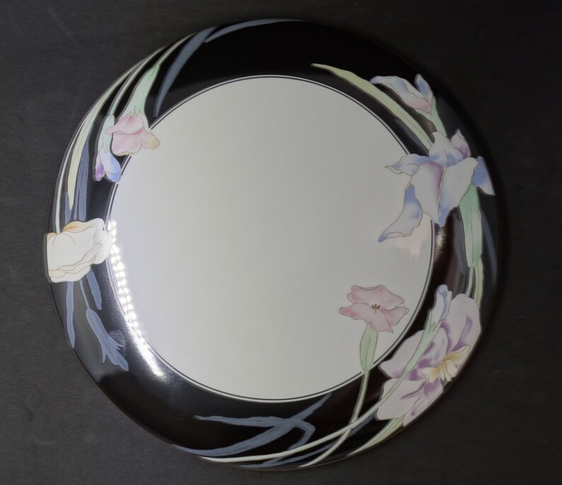 Vintage Mikasa Charisma Black PieTart Pan /& Solid Ceramic PieCake Server