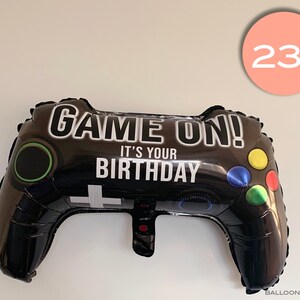 ビデオゲーム コントローラー バルーン 23 インチ | 子供、誕生日パーティー、男の子、子供心