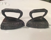Vintage G NOV CO Salt and Pepper Shakers Tiny Irons