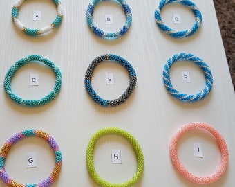 Glass Bead Bracelet | Stretch Bracelet | Stacking Bracelet | Minimalist Dainty | Under25