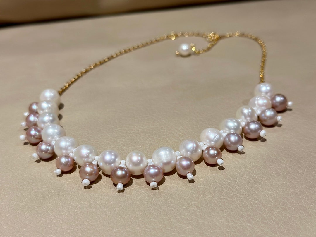 Queen Victoria Necklace Royal Classic Wedding Chocker White and Purple