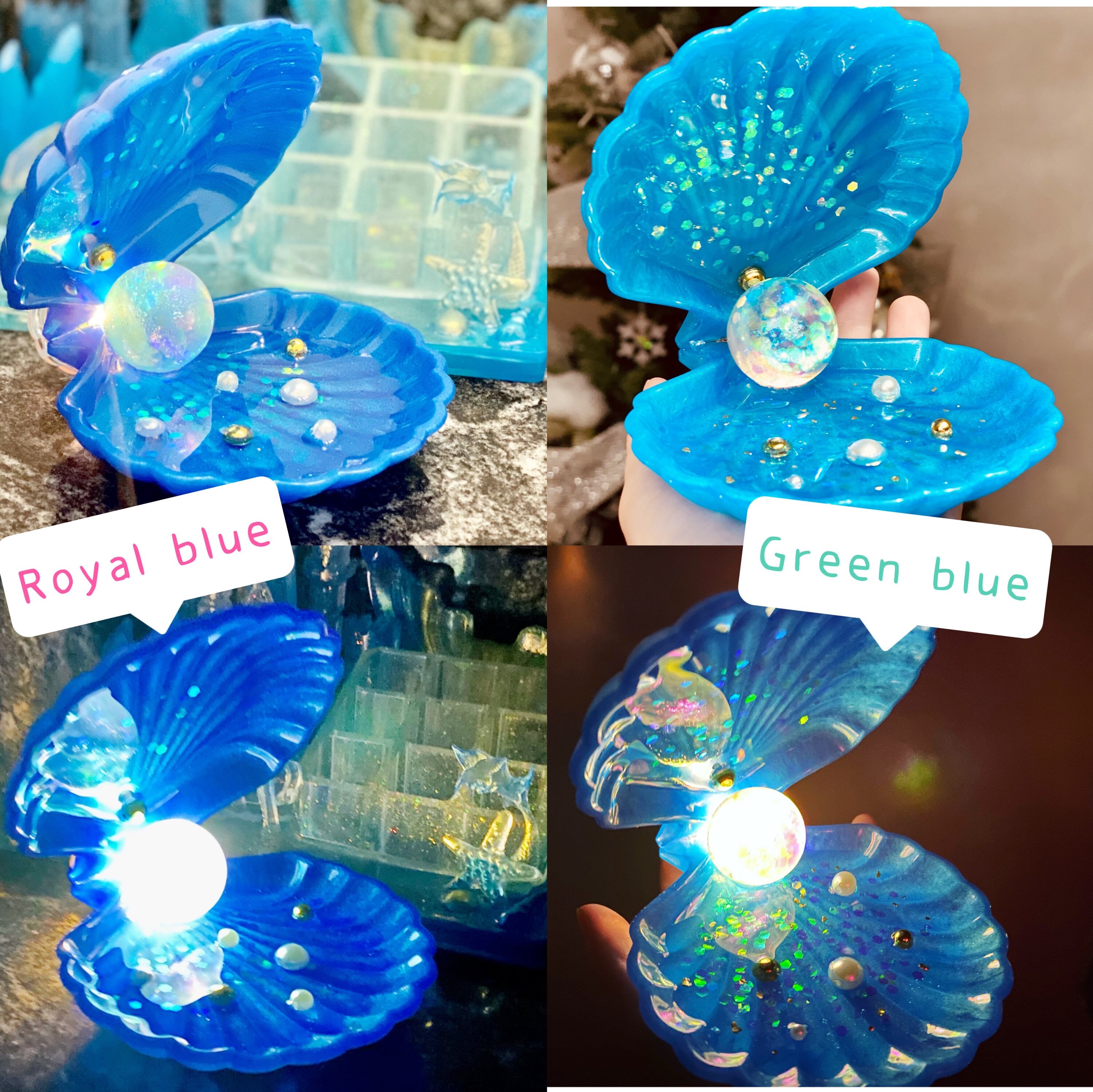 mermaid shell light (a) マーメイド アリエル シェル マーメイドシェル ラメライト WHITEの通販 by Sheryl's shop｜ラクマ