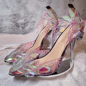 cinderella glass heels