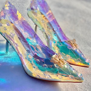 Stunning Cinderella Crystal Shoes High Heel Fairytale Wedding -  Finland