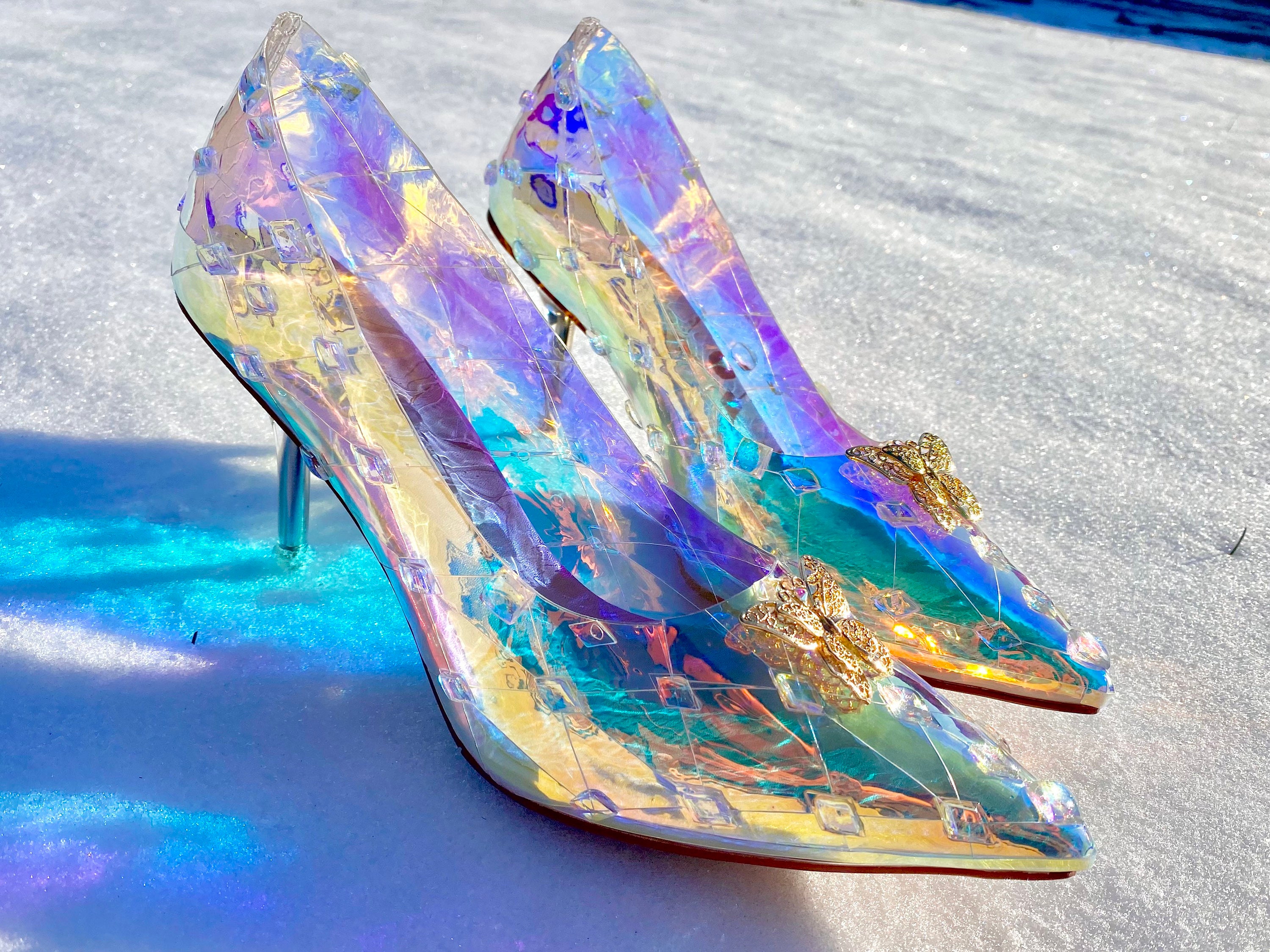 Crystal shoes best sale