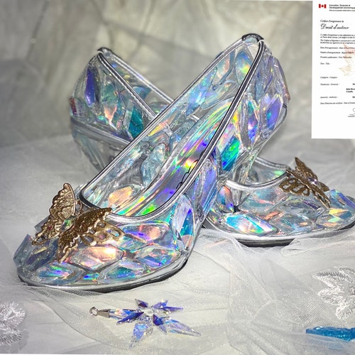 Cinderella Glass Slipper Wedding Shoes Fairytale Disney - Etsy