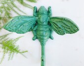 Bee Hook, Cast Iron Hook, Towel Hook, Coat Hanger, Decorative Hook, Key Hook, Gift, Bumblebee Hook, Spring Decor