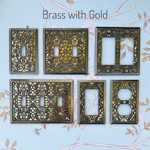 Ornate Filigree Metal Switch Plate Cover: Old Hollywood Style Bild 4