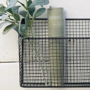 Metal Wire Magazine Basket/ Metal Magazine Basket/ Metal Magazine Holder/ Rustic Wire Basket/ Industrial Mesh Basket/ Metal Storage Basket