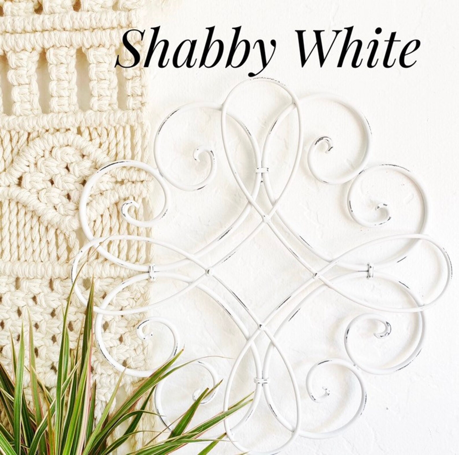 Round Swirl Wall Decor Metal Scroll Rustic Wall Decor Etsy