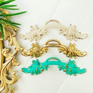 Shabby Chic Cabinet Pull: French Country Antique Style, 2.5” Centers