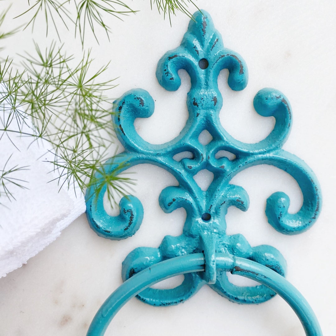 Cast Iron Towel Ring Towel Holder Metal Towel Ring Small Etsy