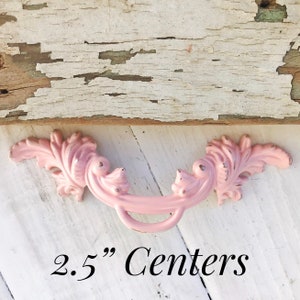 Shabby Chic Pulls, French Pulls, 2.5 Centers, French Country Pulls, Baby Nursery Pulls, Antique Style Pulls, Cabinet Pulls