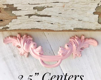 Shabby Chic Cabinet Pull: French Country Antique Style, 2.5" Centers