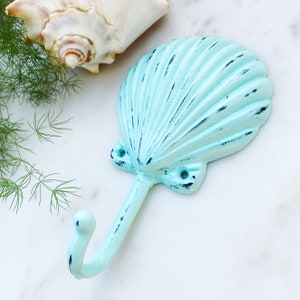 Seashell Hook, Shell Hook, Nautical Decor, Beach Decor, Bath Hook, Sea Decor, Hand Towel Hook, Nautical Shell Hook, Poolside Hook image 7