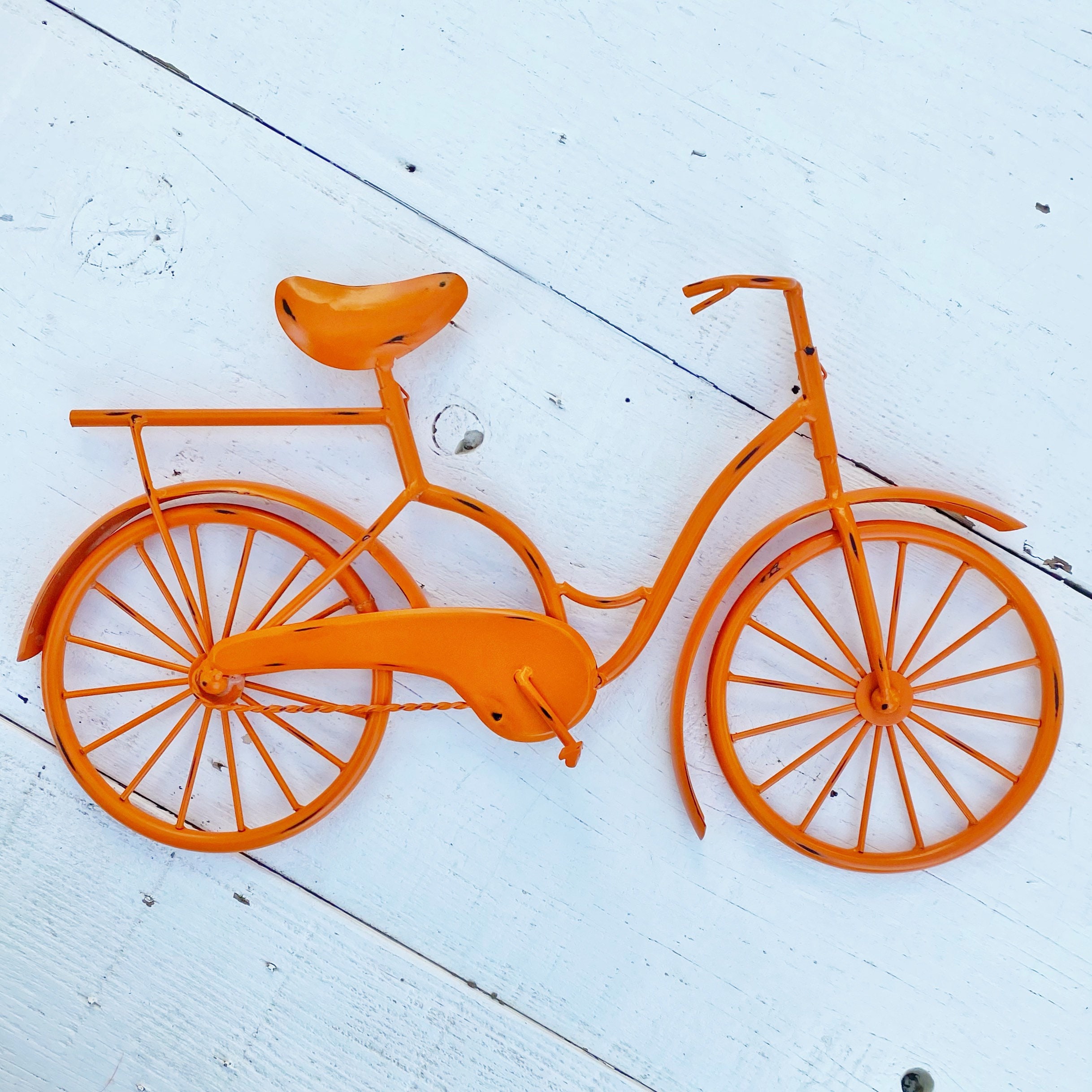 Bicycle Wall Art Whimsical Bike Decor Metal Wall Decor Etsy