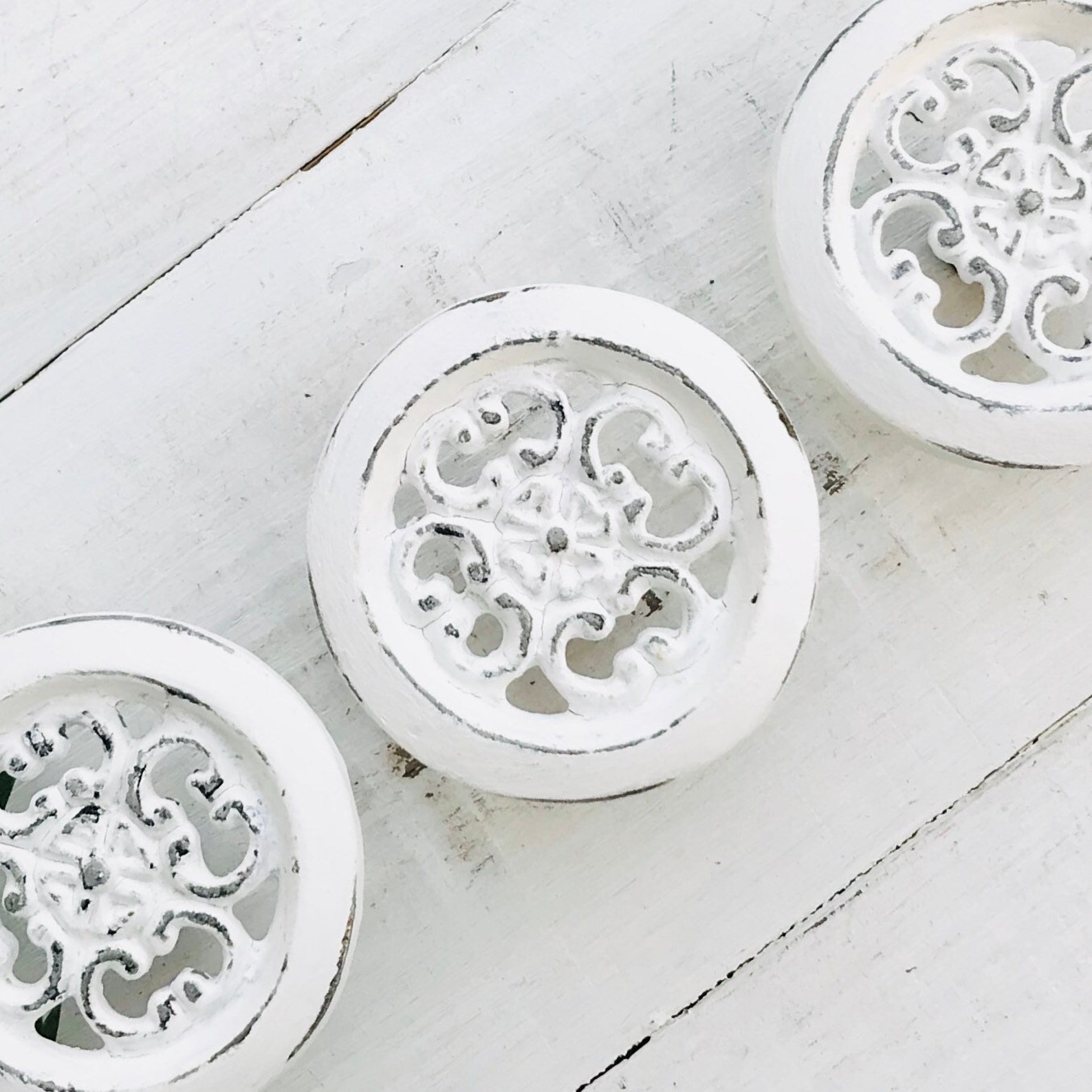 Round Metal Dresser Knobs/ Ornate Metal Knob/ Rustic Knob/ Etsy