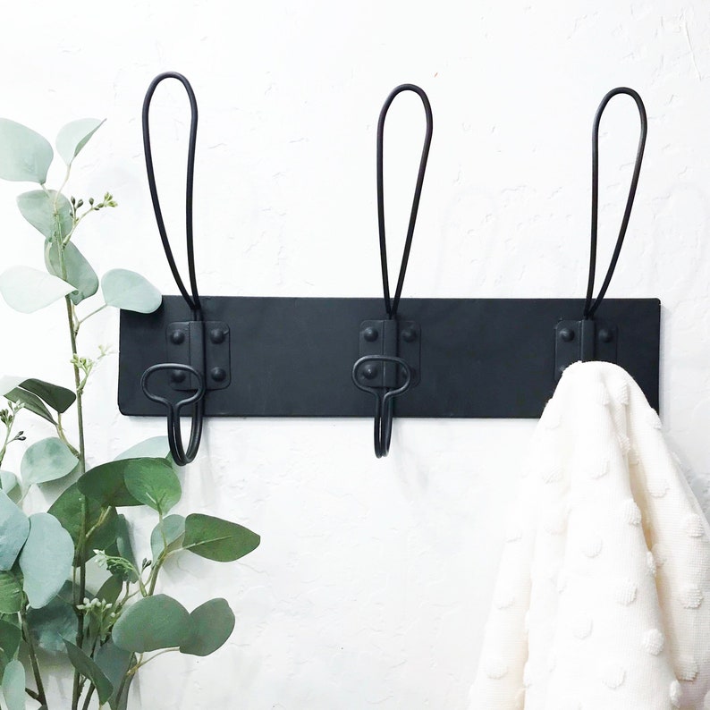 Farmhouse Hook Rack/ Retro Hook/ Triple Wall Hook/ Farm Style Etsy