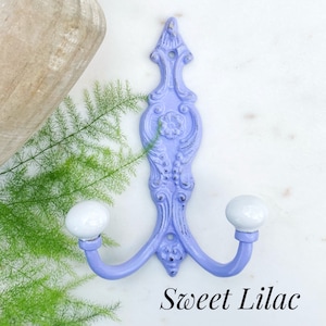 Hook, Double Hook, French Hook, Antique Style Hook, French Country, Double Hook, Bathroom Hook, Kitchen Hook, Trendy Hook, Ceramic Wall Hook