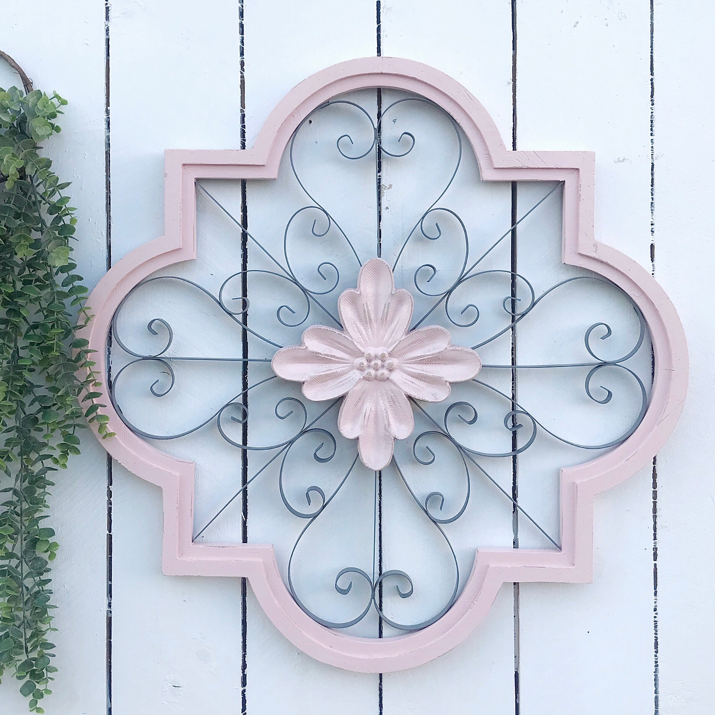 Modern Wall Decor Pink Decor Metal Wall Decor Wall Hanging Etsy