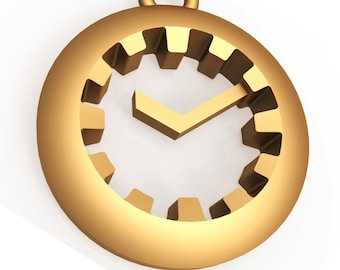 Die richtige Uhr Anhänger * 10k/14k/18k weiß, gelb, Rose, grün Gold, Vergoldet & Silber * Minute Stunde Männer Frauen Charm Halskette Geschenk