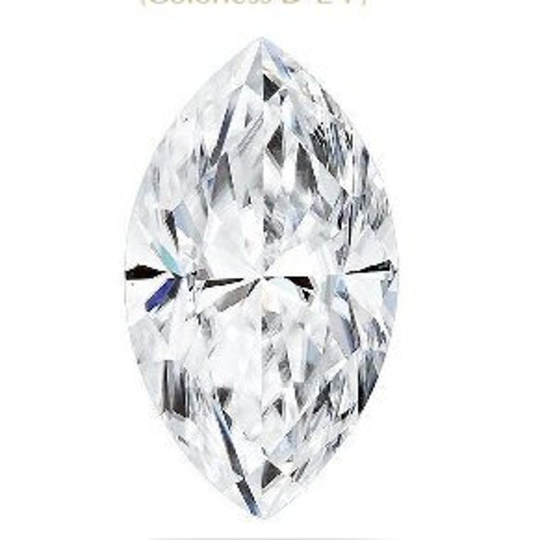 Marquise Cut Moissanite - Charles and Colvard Forever ONE - D-E-F - GIA Certified - Colorless - Loose Gemstone *Wholesale Prices* Diamond