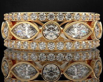 Zoey Engagement Ring  *4.86 Carat Moissanite With 10k/14k/18k White, Yellow, Rose Green Gold, Gold Plated & Silver* Wedding Ring Band Women