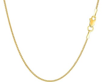 22" 10k Yellow Gold 2.20 mm Wheat Chain