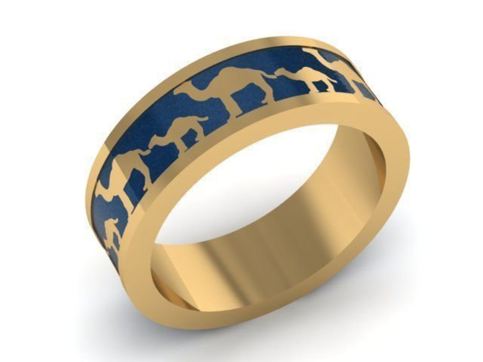 Camille Camel Ring *10k/14k/18k White, Yellow, Rose, Green Gold, Gold ...