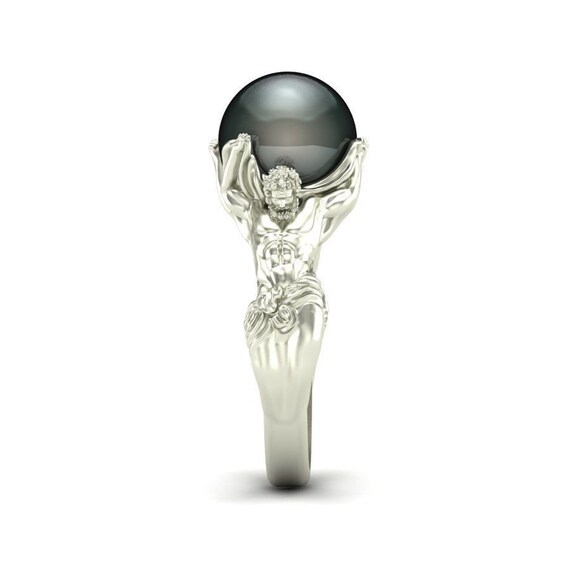 Titan Atlas Ring *10k/14k/18k White, Yellow, Rose, Green