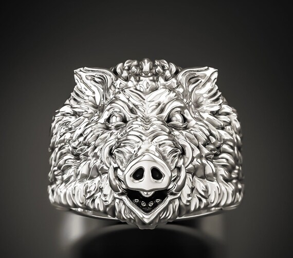[H-10] CRAZY PIG / 19号 37g BULLDOG RING H-10] CRAZY PIG / 19号 37g BULLDOG RING Bull dog Ring