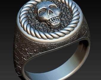 ROSY✟SKULL シルバーリング【平成ギャル】オリジナルデザイン 世界に1つ ROSY✟SKULL シルバーリング【平成ギャル】オリジナルデザイン