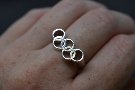 Voor De Gouden Olympische Ring 10k 14k 18k Wit Geel Rose Etsy
