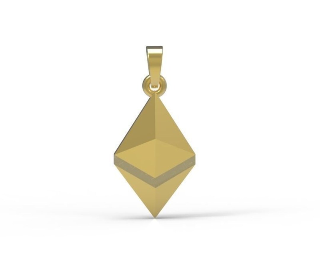 Ethereum Symbol Pendant *10k/14k/18k White, Yellow, Rose Green Gold, Gold  Plated & Silver* Crypto Currency Money Invest Finance Wealth Charm - Etsy