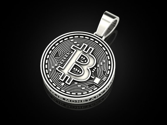 分散型ビットコインペンダント *10k/14k/18k ホワイト、イエロー