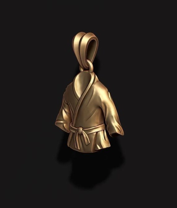 Martial Arts Gi Pendant *10k/14k/18k White, Yellow, Rose