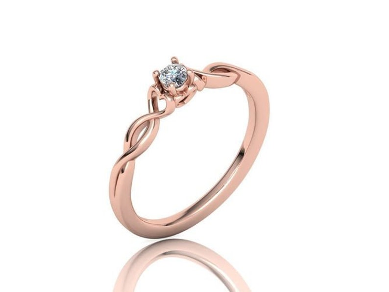 Green Gold Rose Gold Plating /& Silver* Wedding Band Women Promise Veronica Engagement Ring *Moissanite With 10k14k18k White Yellow