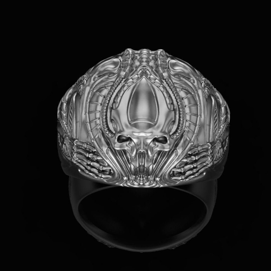 Andromedans Alien Ring *10k/14k/18k White, Yellow Rose Green Gold, Gold ...