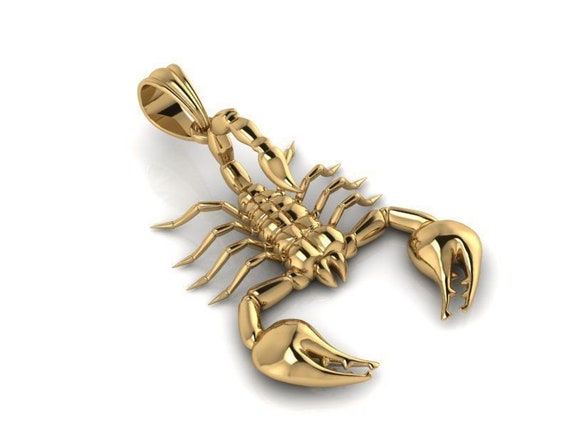 18k gold scorpion pendant deals