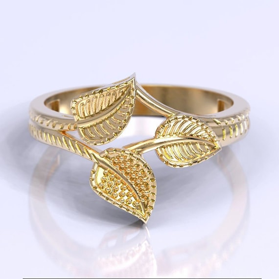 22k Gold Full Finger Spiral Ring | Raj Jewels