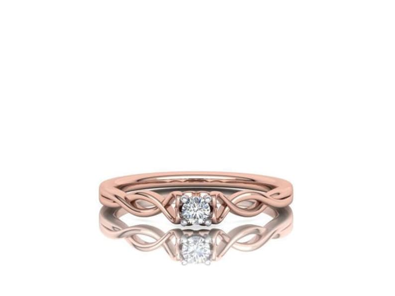 Green Gold Rose Gold Plating /& Silver* Wedding Band Women Promise Veronica Engagement Ring *Moissanite With 10k14k18k White Yellow