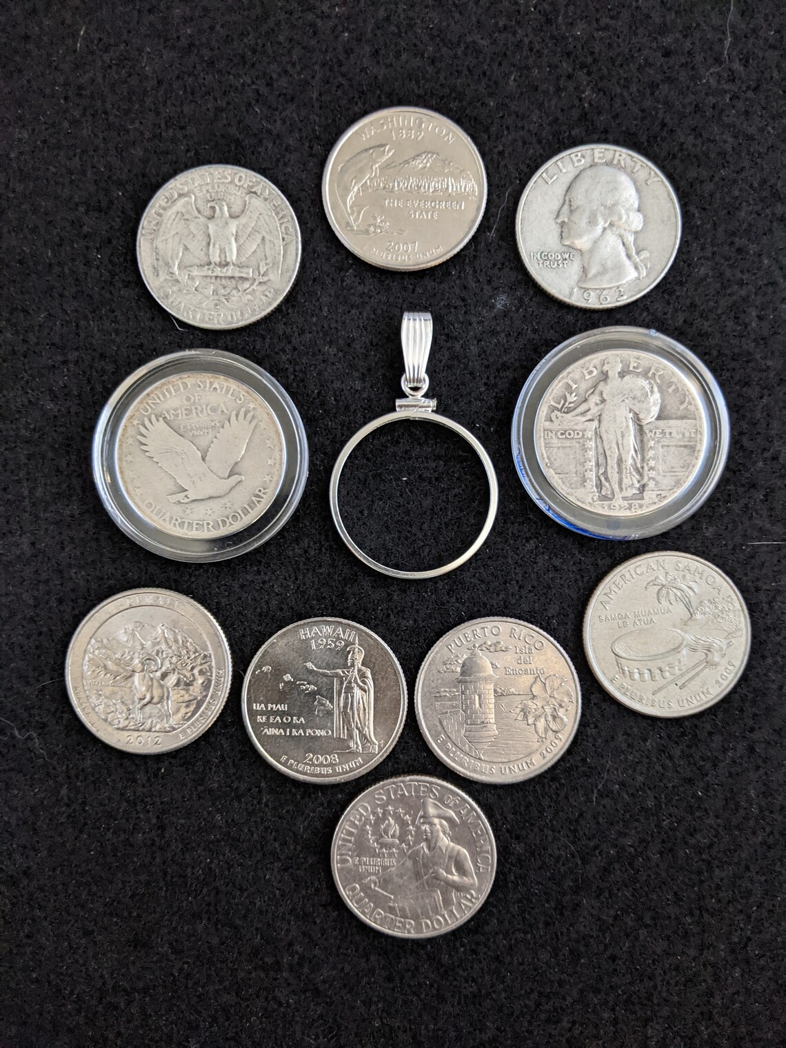 SOLID STERLING SILVER Coin Bezels for Penny Half Dollar & Etsy