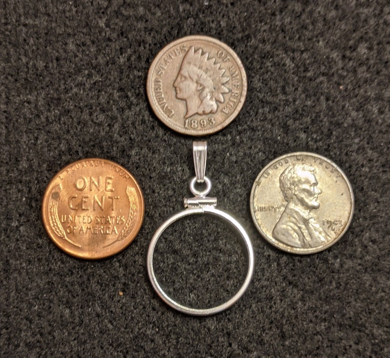 SOLID STERLING SILVER Coin Bezels for Penny Half Dollar & Etsy