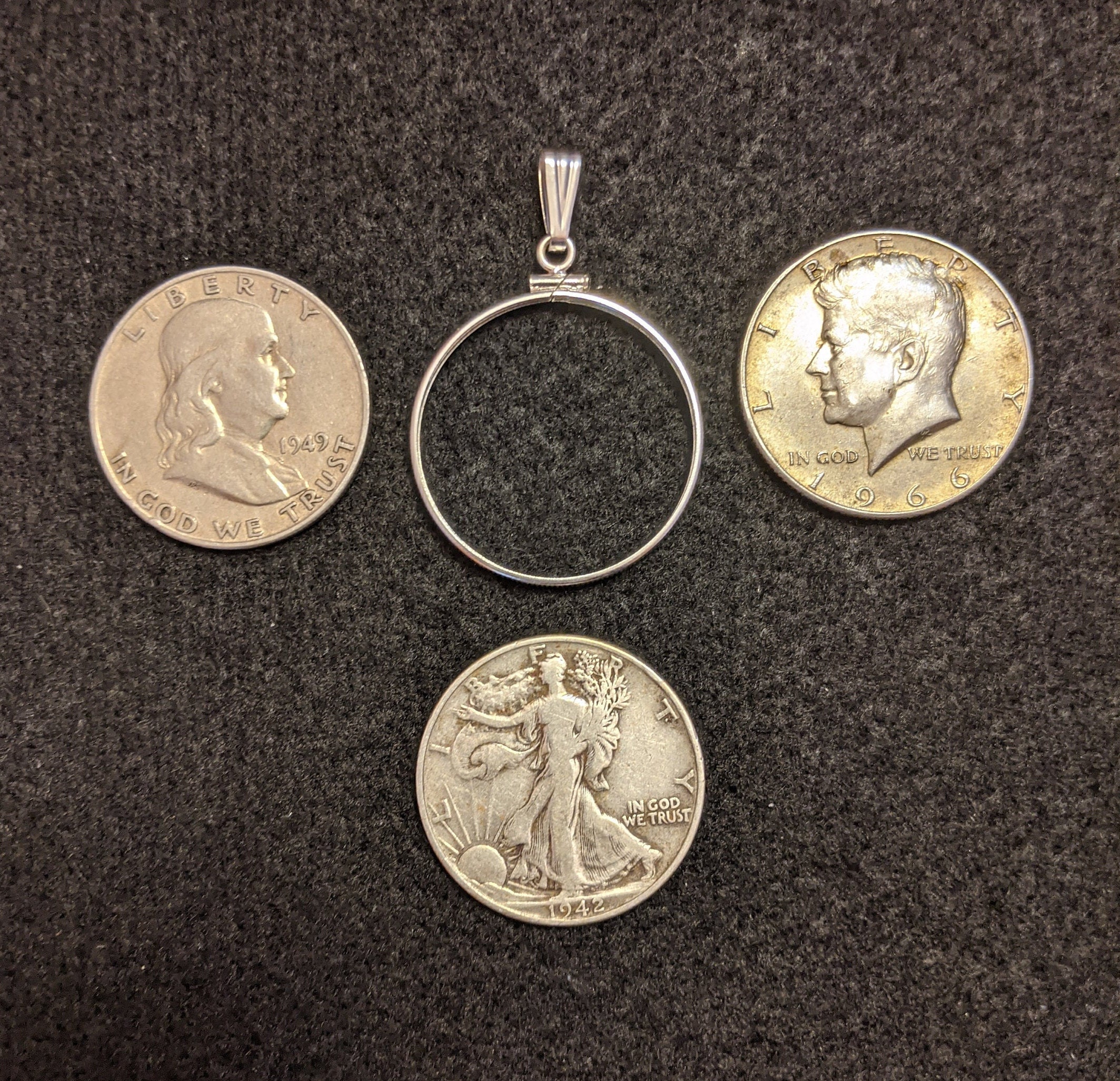 SOLID STERLING SILVER Coin Bezels for Penny Half Dollar & Etsy