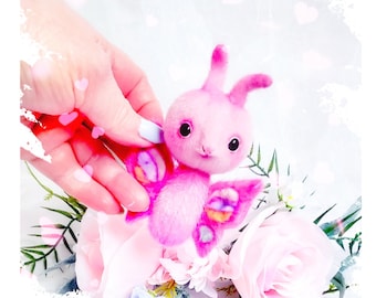 Artist teddy bear butterfly, ooak butterfly doll, spting Easter toy